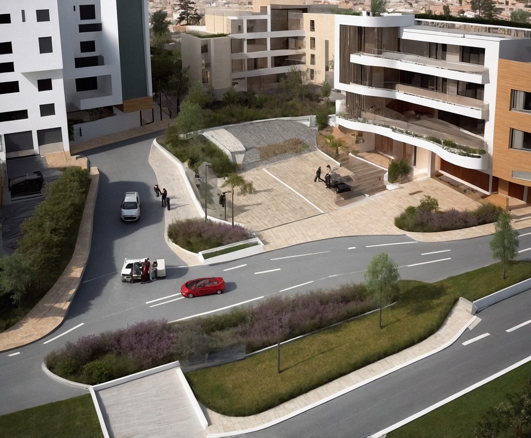 Levantamiento topográfico preciso en área urbana para proyecto residencial