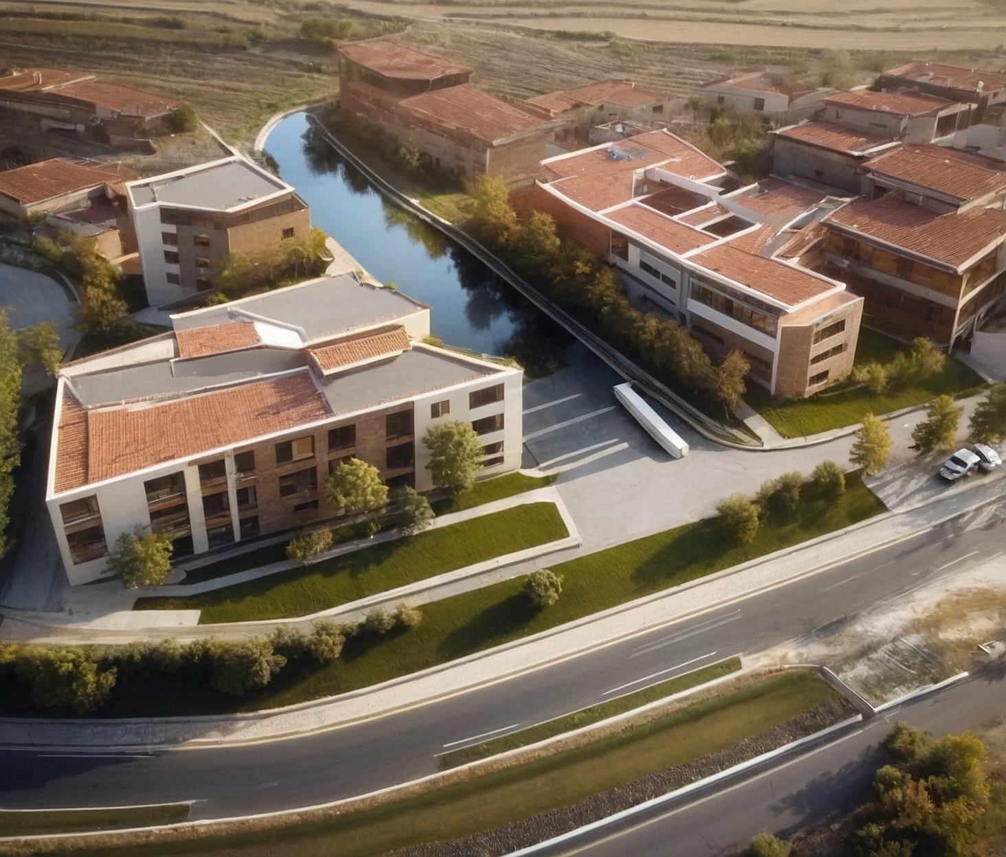 Medición topográfica detallada en ciudad